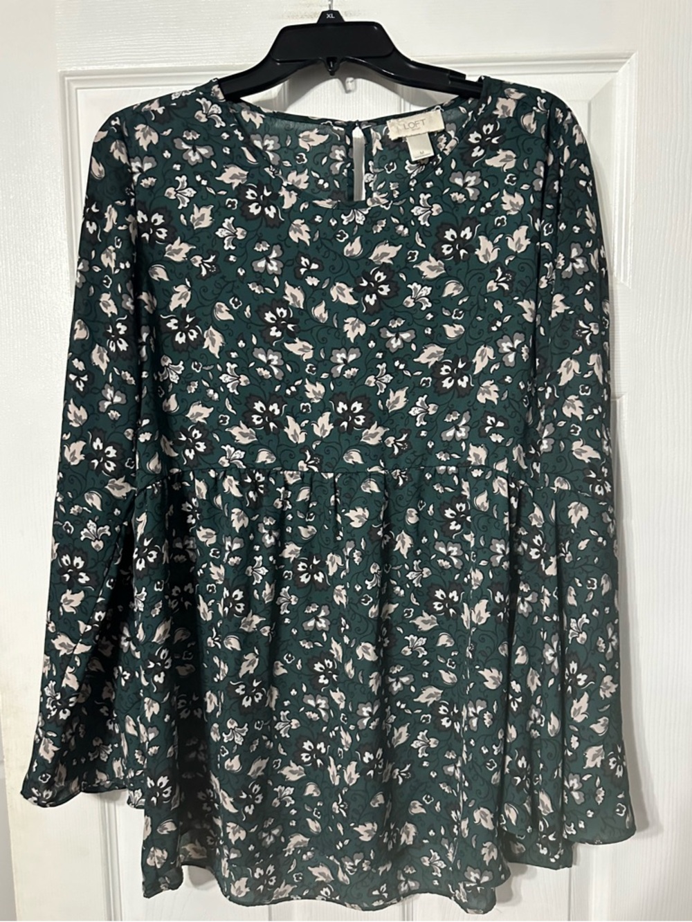 LOFT Outlet Floral Peplum Top